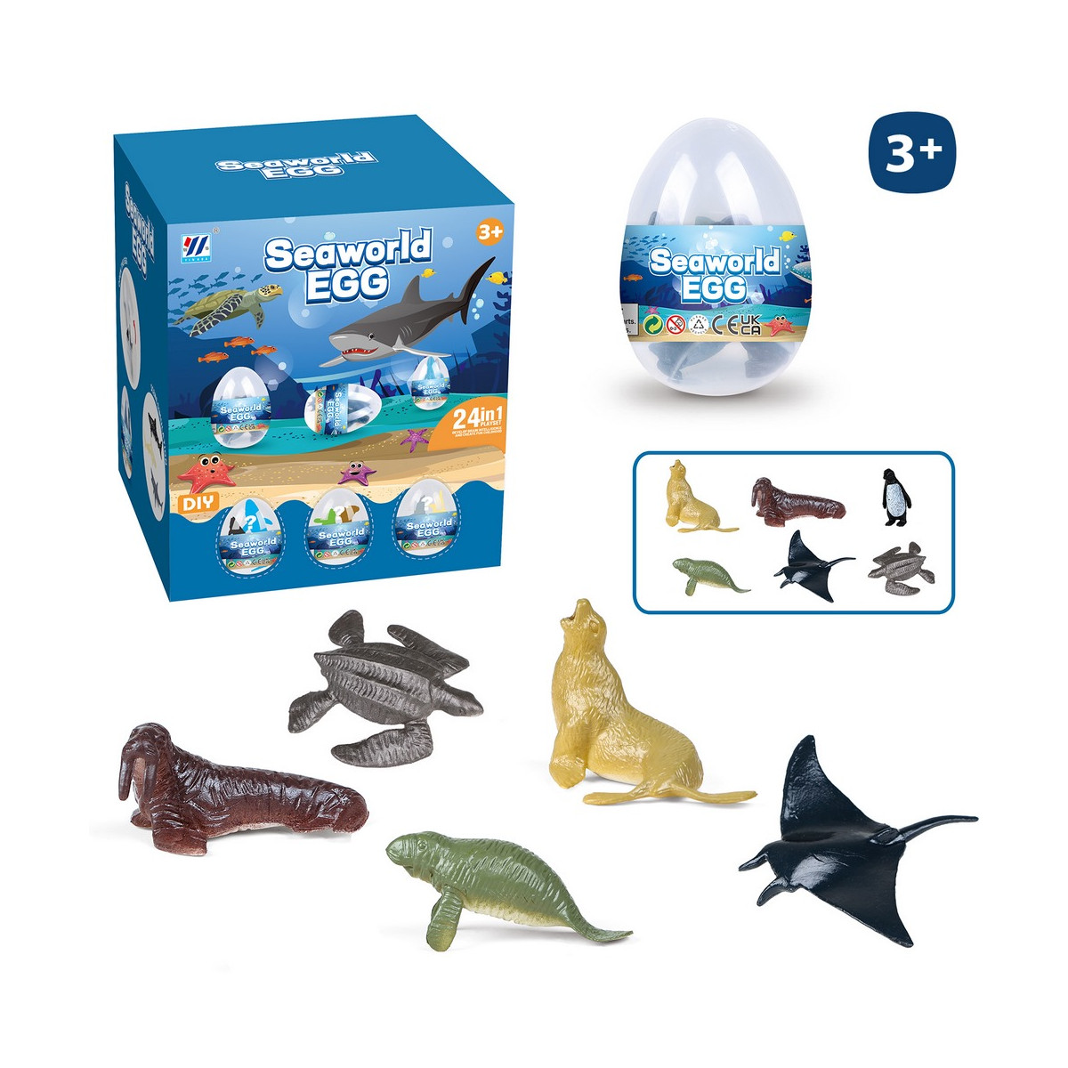 Huevos sorpresa de animal marino para regalar