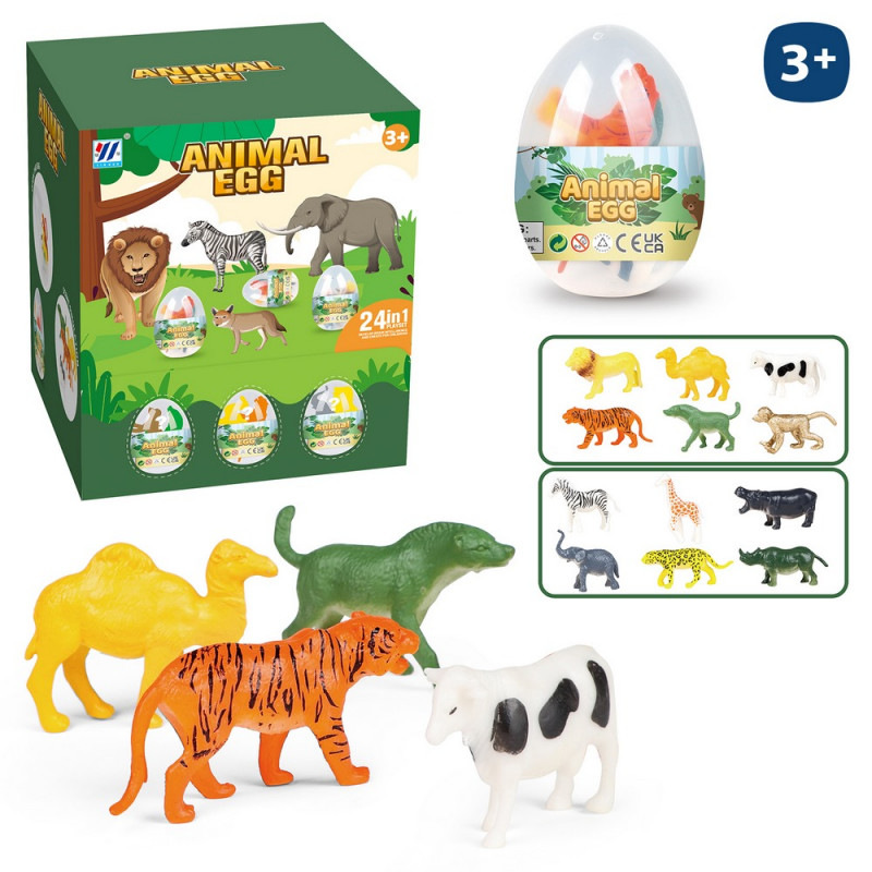 Huevos sorpresa de animal salvaje para regalar