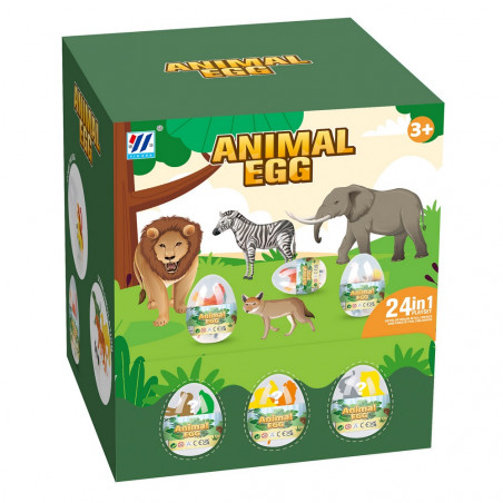 Huevos sorpresa de animal salvaje para regalar