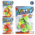 Pistola lanzabolas colores vibrantes para jugar