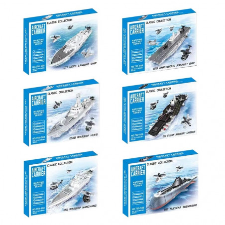 Maqueta de construcción barcos y submarinos para detalles juegos
