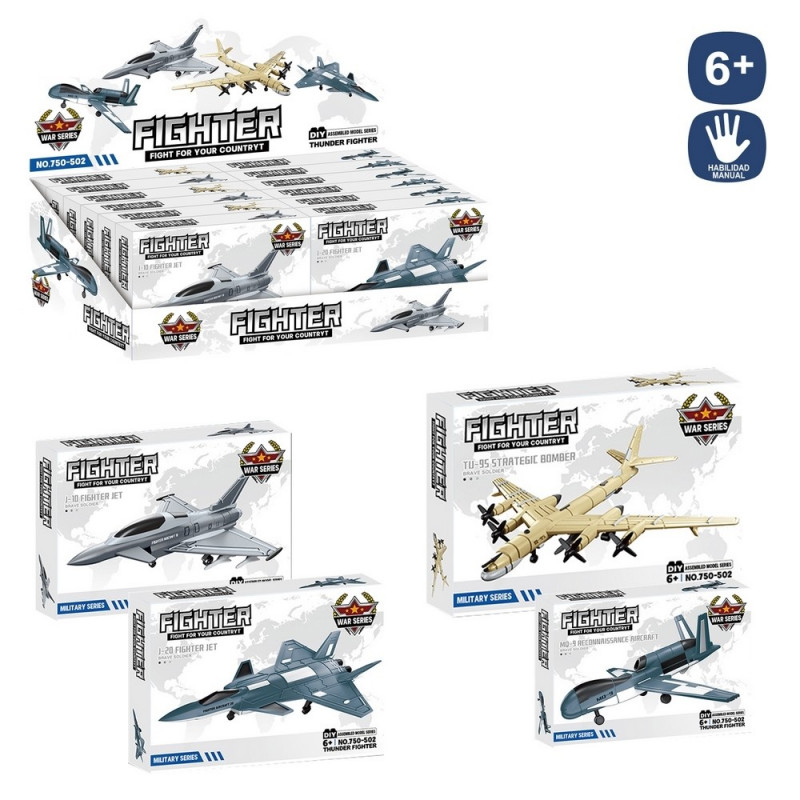 Maqueta de construcción diseño aviones de combate