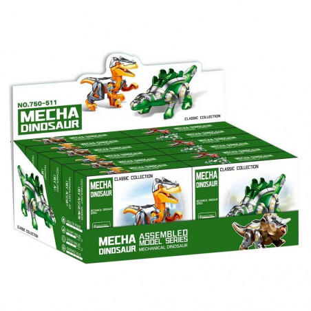 Maqueta de construcción diseño dinosaurios
