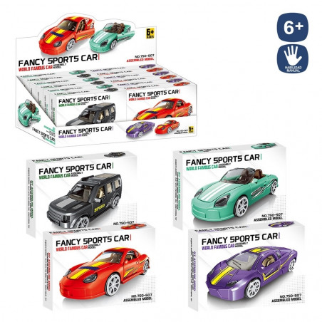 Maqueta de construcción coche sport para detalles