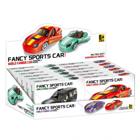 Maqueta de construcción coche sport para detalles