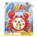 Juego pesca con caña diseño de cangrejo para detalles infantiles