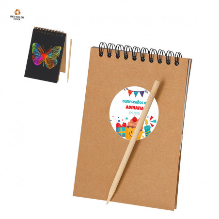 Regalos Infantiles Cumpleaños Libreta mágica con adhesivo personalizable