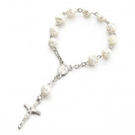 Rosario pequeño con perlas