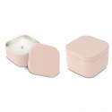 Vela perfumada en caja metálica rosa con adhesivo 5cm primera comunión