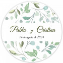 Semillas en cápsulas presentado en estuche con adhesivo personalizable para detalles eco