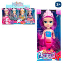 Muñeca Sirena con Melena de Colores tamaño mini