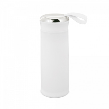 Botella con adhesivo floral personalizable para regalar