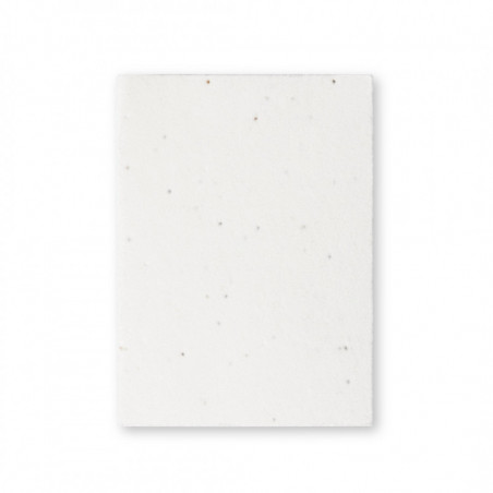 Bloc de notas con cubiertas de papel de semilla para plantar y adhesivo personalizable para detalles fiestas y eventos