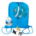 Mochila plegable modelo pez y huevo sorpresa de animales marinos