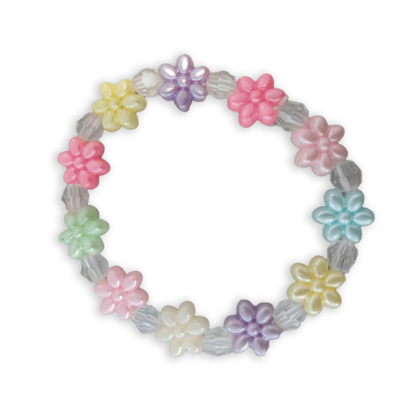 Pulsera elástica de flores de colores Detalle perfecto para invitadas