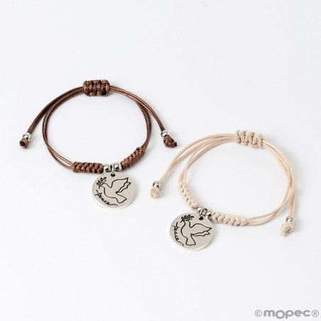 Pulsera de comunión en estuche kraft personalizable para regalar
