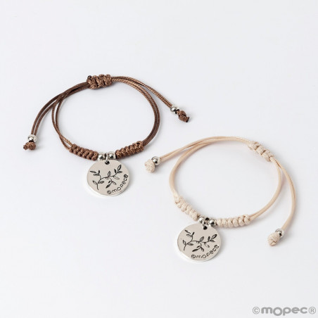 Pulsera de comunión en estuche kraft personalizable para regalar