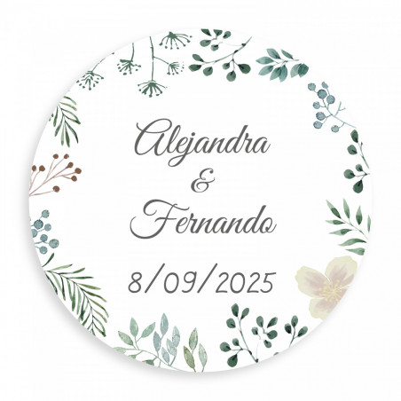Pendientes diseño sandías en bolsa con adhesivo personalizado para detalles invitadas