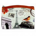 Monedero vintage París con cremallera