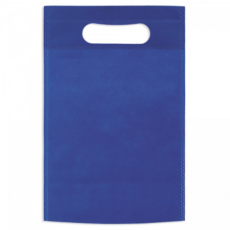 Botella de vino y sacacorchos en bolsa azul personalizada para detalles día del padre