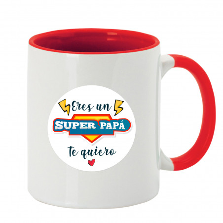 Taza eres un super papá sublimación para regalar