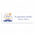 Adhesivo 6x2 para día del padre personalizado