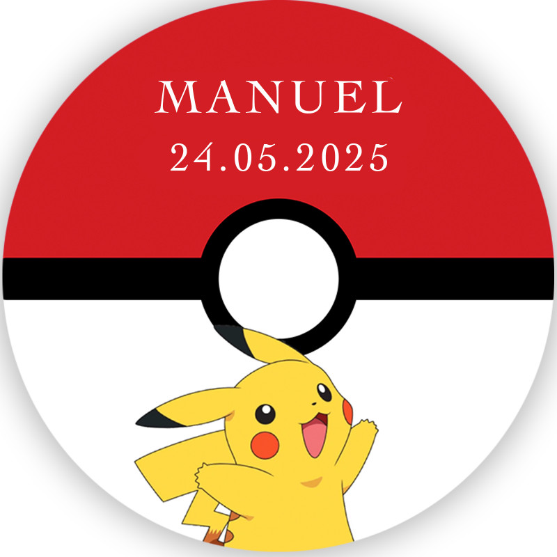 Adhesivo pokemon 3cm para personalizar detalles
