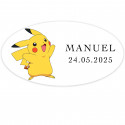 Adhesivo pokemon para personalizar 4x2cm