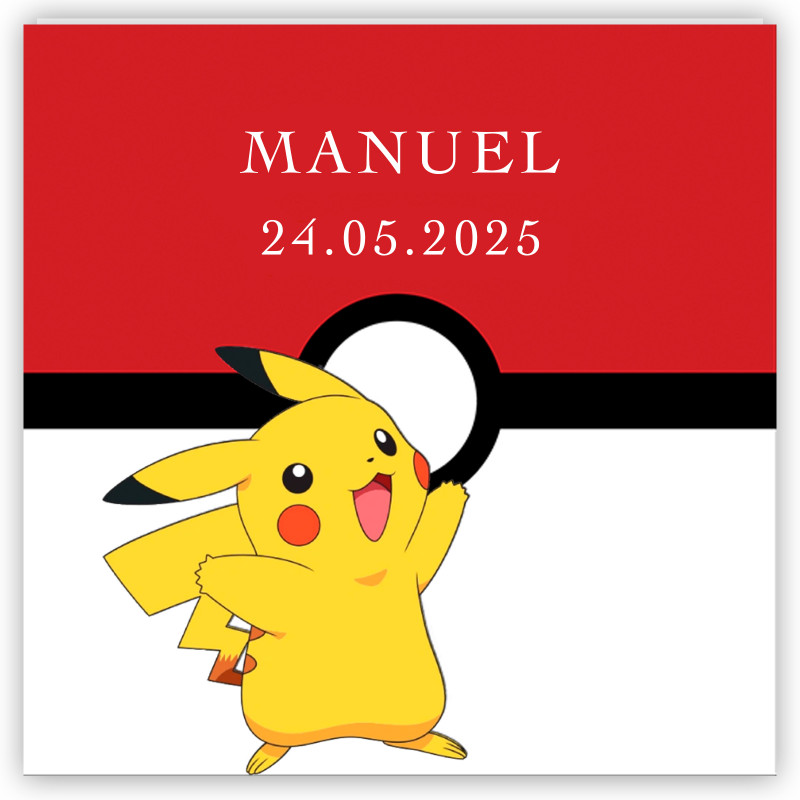 Adhesivo 5x5cm pokemon para personalizar detalles