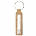 Llavero de corcho personalizado con adhesivo floral para eventos