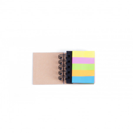 Libreta con Post It de colores con adhesivo personalizable para detalles de cumpleaños