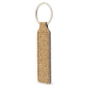 Llavero de corcho personalizado con adhesivo floral para eventos