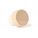 Tapón de madera reutilizable con adhesivo alianzas personalizable para detalles boda