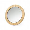 Espejo de madera con adhesivo novios personalizable en sobre para detalles bodas