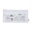Estuche navideño para colorear con crayones y etiqueta con adhesivo personalizable para detalles