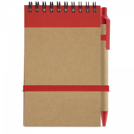 Libreta con bolígrafo y adhesivo personalizado navideño para detalles
