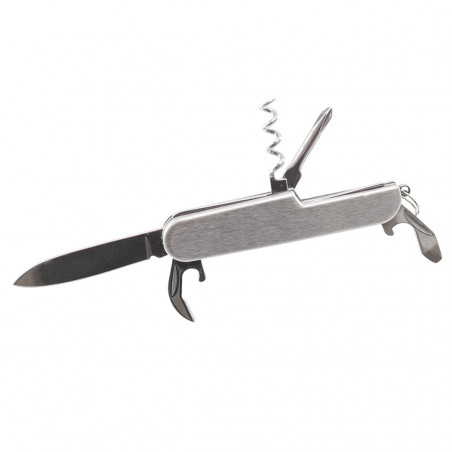 Navaja multiusos de acero personalizada con adhesivo de bautizo