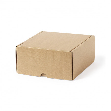 Vino tinto con adhesivo personalizado navideño y pulsera de acero presentado en caja para detalles
