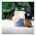 Vela aromática en tarro de cristal con etiqueta kraft con adhesivo personalizable para detalles