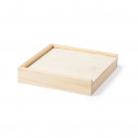 Tetris de madera presentado en caja personalizada con adhesivo de cumpleaños
