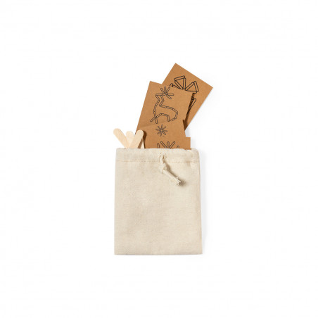 Juego de habilidad navideño en bolsa con adhesivo navideño personalizable