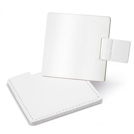 Espejo con funda y adhesivo personalizable para detalles boda