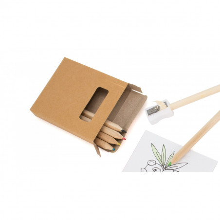 Estuche para colorear personalizable con adhesivo reyes magos