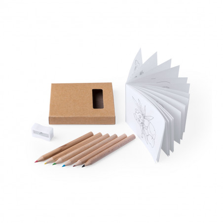 Estuche para colorear personalizable con adhesivo reyes magos