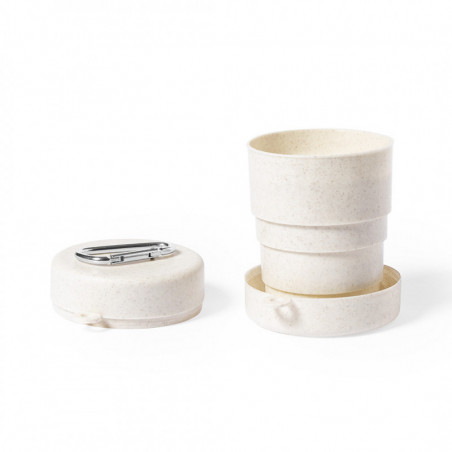 Vaso plegable con adhesivo navideño para detalles