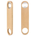 Abridor de madera personalizado con adhesivo floral