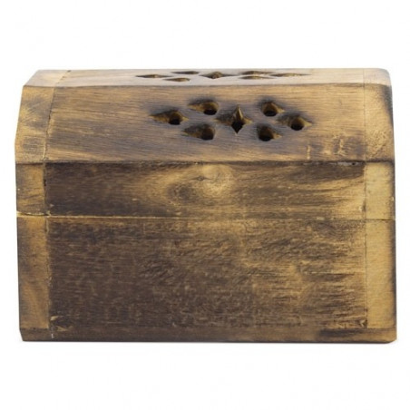 Cofre de incienso con conos personalizado con adhesivo para bodas