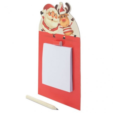Bloc de notas con imán de navidad con adhesivo personalizado