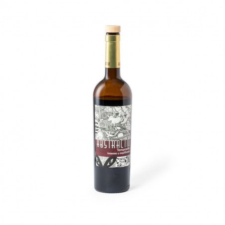 Tapón reutilizable de madera para botellas en elegante estuche con adhesivo personalizable para detalles de invitados