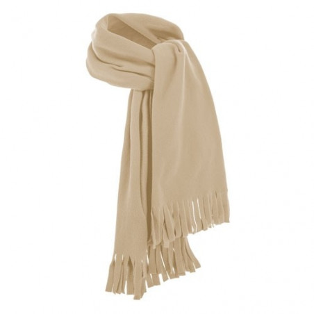 Bufanda y gorro en beige para regalar en navidad a una mujer